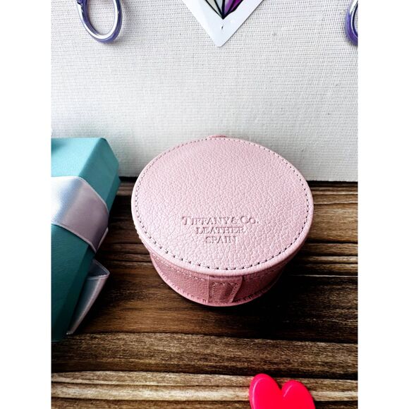 Tiffany & Co. Pink Leather Jewelry Box - Picture 6 of 8